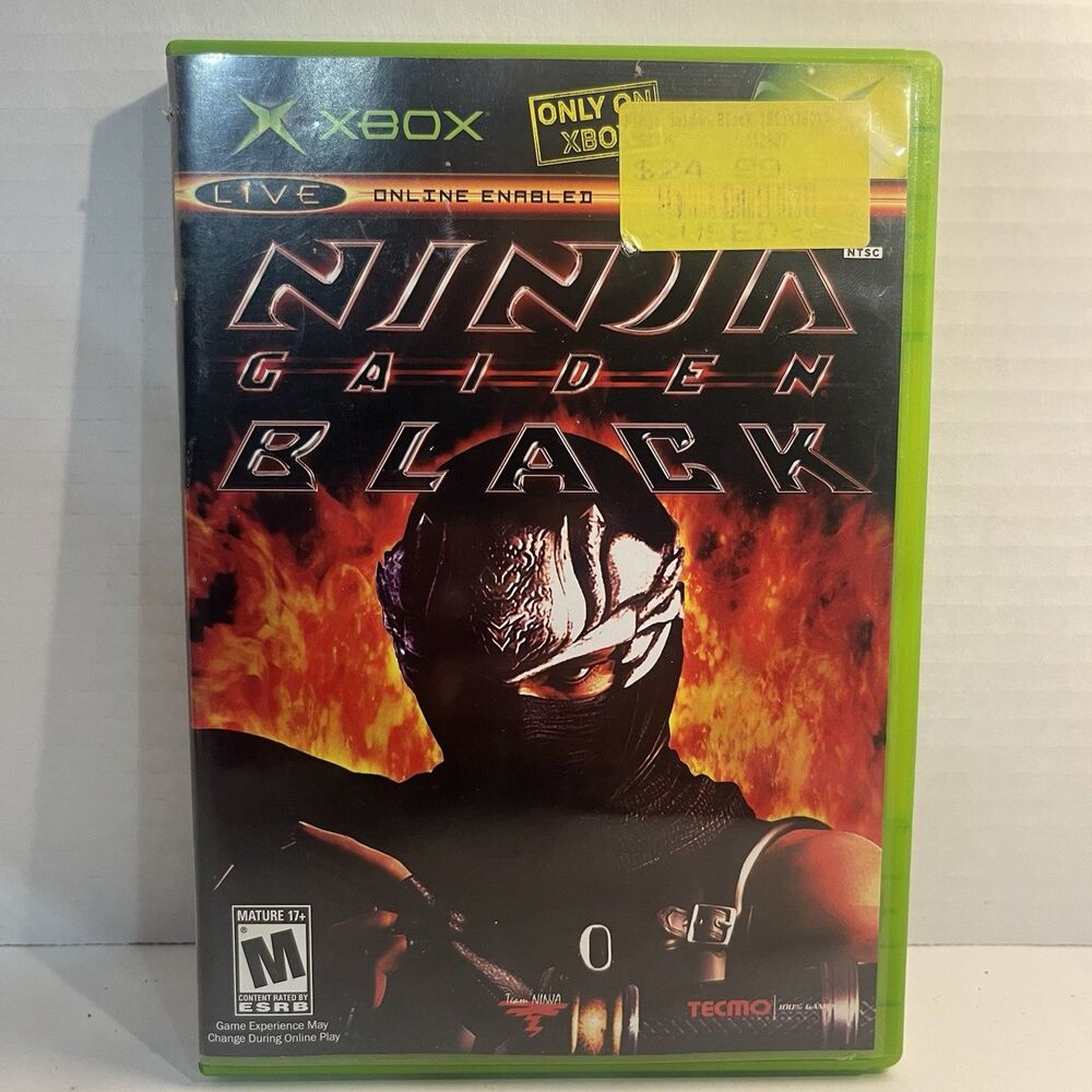 Ninja Gaiden Black (Microsoft Xbox, 2005)  With Case (NO MANUAL)